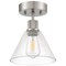 Access Lighting Port Nine Martini, Martini LED SemiFlush, Brushed Steel Finish, Clear Glass 63146LEDDLP-BS/CLR - alternate 3